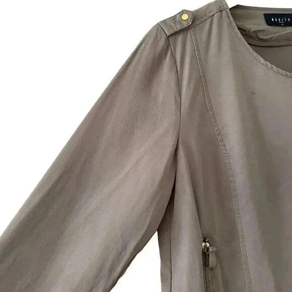 Mohito Basic Olive Army Green Front Zipper Chic Modern Soft M ( EU 40) #1626 - Picture 5 of 15